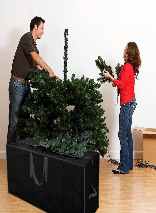 Primode Christmas Tree Storage Bag | Fits Up to 9 Ft. Tall Disassembled Tree I 65"x15"x30" Holiday Tree Storage Case | Protective Zippered Artificial Xmas Tree Bag (9ft, Black) - Image 5